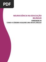 Neurociencia Na Educacao Bilingue Unidade IV