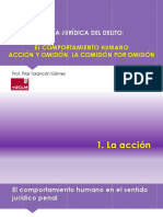 TEORÍA JURÍDICA DEL DELITO: EL COMPORTAMIENTO HUMANO ACCIÓN Y OMISIÓN