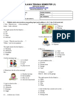 PTS Bahasa Inggris Kelas 3 SEM 1