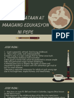Jose Rizal's Peaceful Childhood