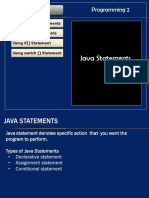 CP2 - Java Statements