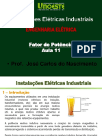Slides AULA 11  Instalacoes Eletricas Industriais  Prof Jose Carlos do Nascimento