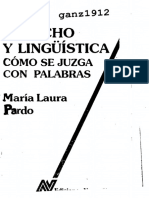PARDO, MARÍA LAURA - Derecho y Lingüística (Cómo Se Juzga Con Palabras) (OCR) (Por Ganz1