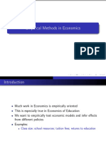 Empirical Methods in Economics