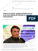 'Pintou Um Clima' - Equipe de Bolsonaro Se Irrita Com Aliados Do Centrão No Caso Das Venezuelanas - Blog Do Valdo Cruz - G1