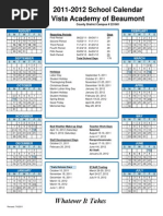 2010-11 District Calendar | PDF | Academic Term | Schools