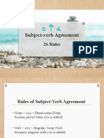 Subject Verb Agreement