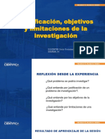 Sesión 04 Justificación - Objetivos - Limitaciones de Investigación