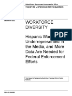 2022 GAO Report On Workforce Diversity