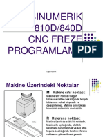 Sinumerik 810D/840D CNC Freze Programlama: Ergün KESKİN