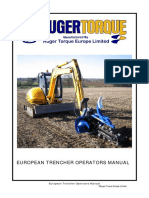 AugerTorque European Trencher Operators Manual