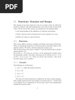 Functions Domains