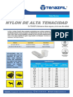 Ficha Tecnica Driza de Nylon Tenazfil