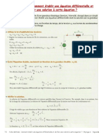 TS - Phys 6 - Fiche Méthode - Comment Établir Équation Différentielle