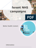 Different NHS Campaigns