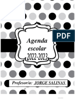 Agenda Escolar Blanco y Negro3333333