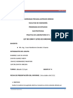 1° Informe Del Laboratorio de Electrotecnia