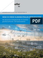 Fraunhofer ISE Studie Wege Zu Einem Klimaneutralen Energiesystem