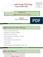 2.3 Application of Solar Energy