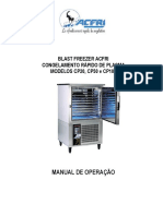 Instrução de Uso - Blast Freezer - ACFRI