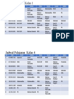 Jadwal Kelas 1&4