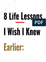 8 Life Lessons I Wish I Knew Earlier