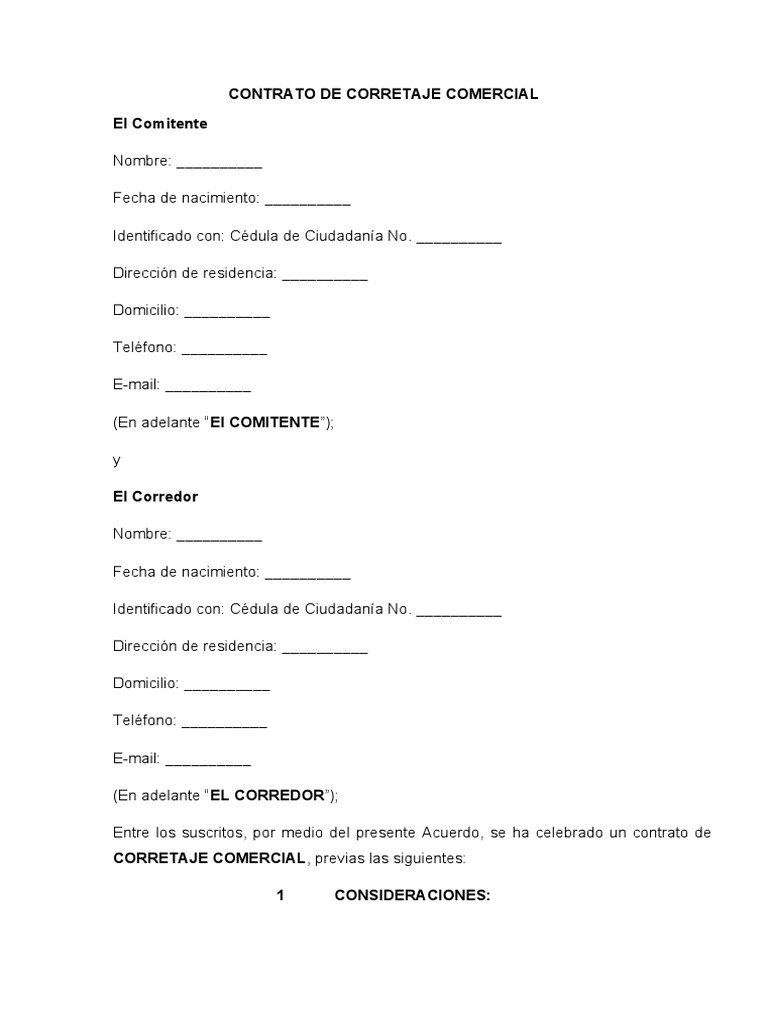 contrato-de-corretaje | PDF