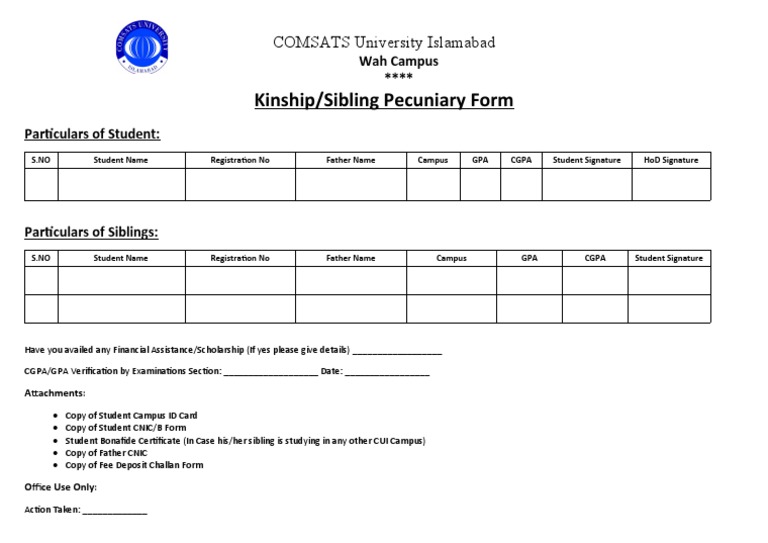 Kinship Form PDF