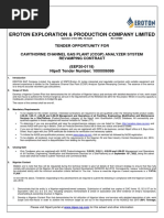 Eroton - Cawthorne Channel Gas Plant (CCGP) Analyzer System Revamping Contract - 20220826