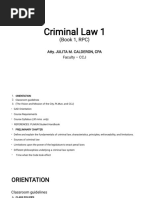 Criminal Law 1 Power Point Presentation Aug. 30 2022