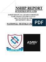 Internship Report Insights at Leading Textile Firm KLASH