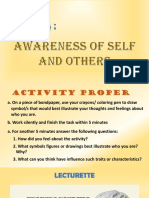 G2 Session 4 AWARENESS OF SELF AND OTHERS