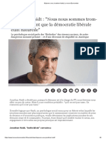 Déjeuner Avec Jonathan Haidt - Le Nouvel Economiste