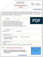 Fiche 2 - Les Actions Mécaniques