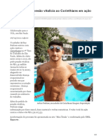 Nadador Pede Pensão Vitalícia Ao Corinthians em Ação de R 15 Milhão