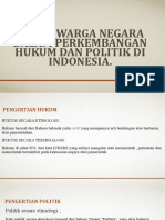 Peran Warga Negara Dalm Perkembangan Hukum Dan Politik