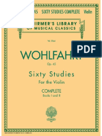 Sixty Studies For The Violin, Op. 45 Complete (Franz Wohlfahrt)