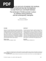 A Paisagem Do Nucleo Pioneiro de Goiania