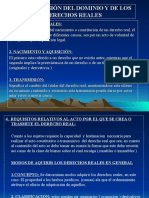 Transmisión de derechos reales y sistemas sobre el particular