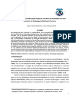 Análise de Eficiência de Produção No Setor de Impressão em Uma Indústria de Embalagens Plásticas Flexíveis