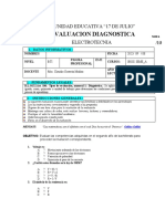 Evaluación - Diagnóstica - Electrotecnia - 3IEME-A
