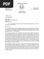 Letter To Harris County From FAD