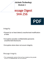 Blockchain Module 1: Understanding SHA-256 and Message Integrity