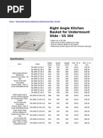 Kitchen Basket ss304 Undermount Series