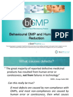Behavioural GMP and Human Error Reduction: Pharma