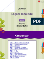 Cerpen Legasi Tapai Ubi