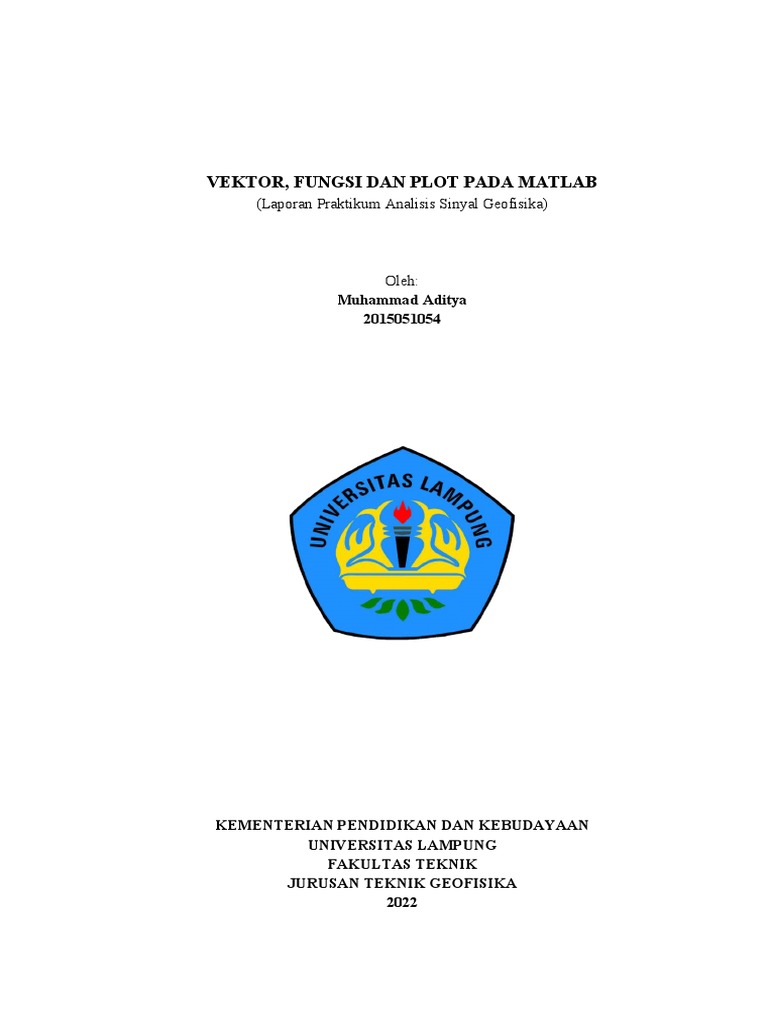 Vektor dan Plotting di MATLAB | PDF