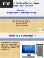 Modules-1 Problem Solving Using Java (CSE 1004)