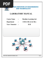 ML Lab Experiments