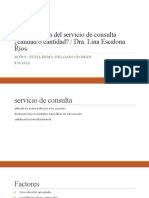 La Evaluación Del Servicio de Consulta